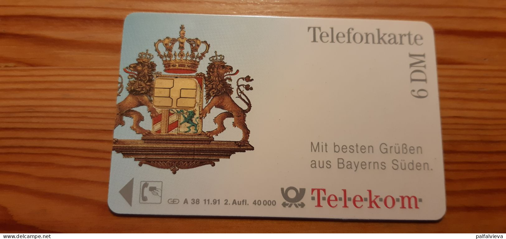 Phonecard Germany A 38 11.91. 2. Aufl. München 40.000 Ex - A + AD-Series : D. Telekom AG Advertisement