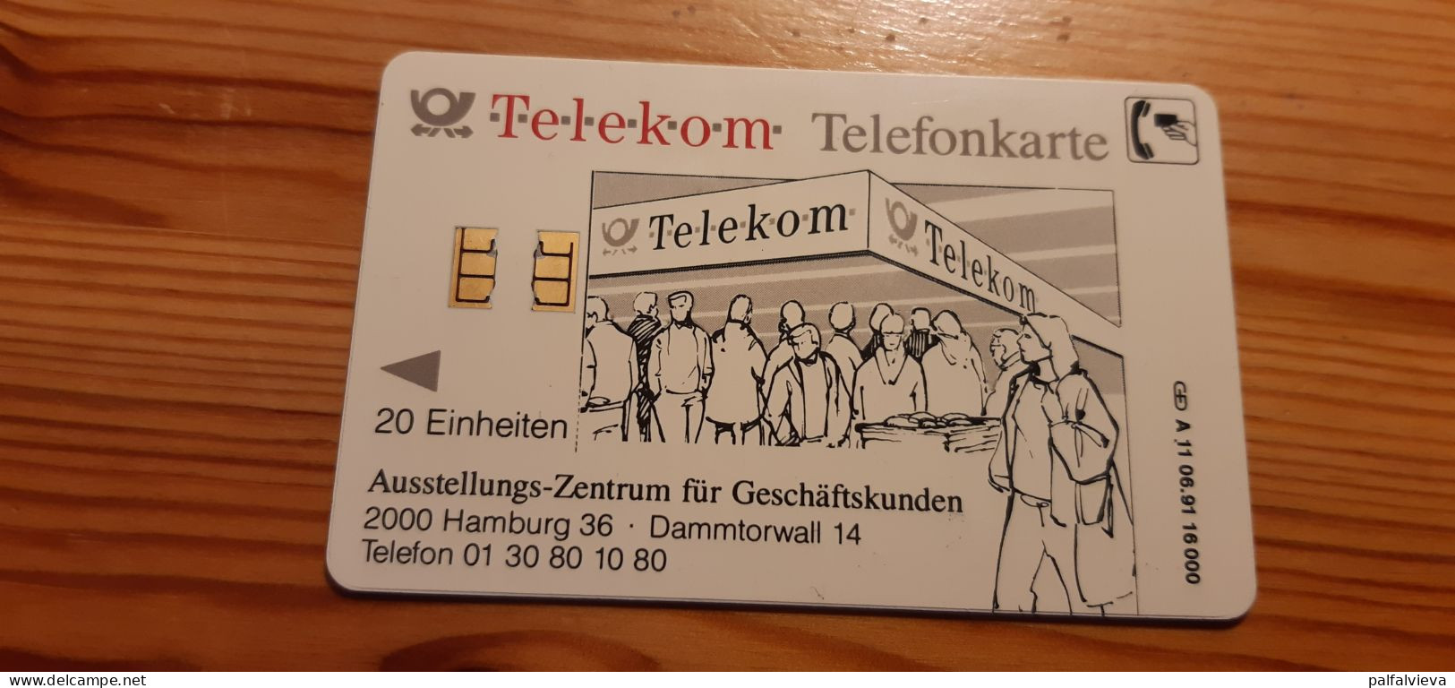 Phonecard Germany A 11 06.91. 16.000 Ex - A + AD-Series : D. Telekom AG Advertisement