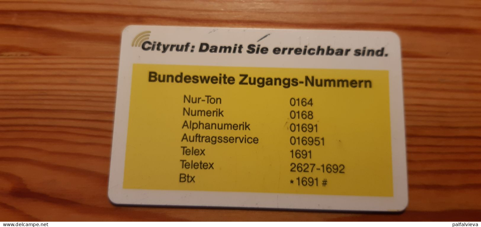 Phonecard Germany A 07 05.91. 14.000 Ex - A + AD-Reeks :  Advertenties Van D. Telekom AG