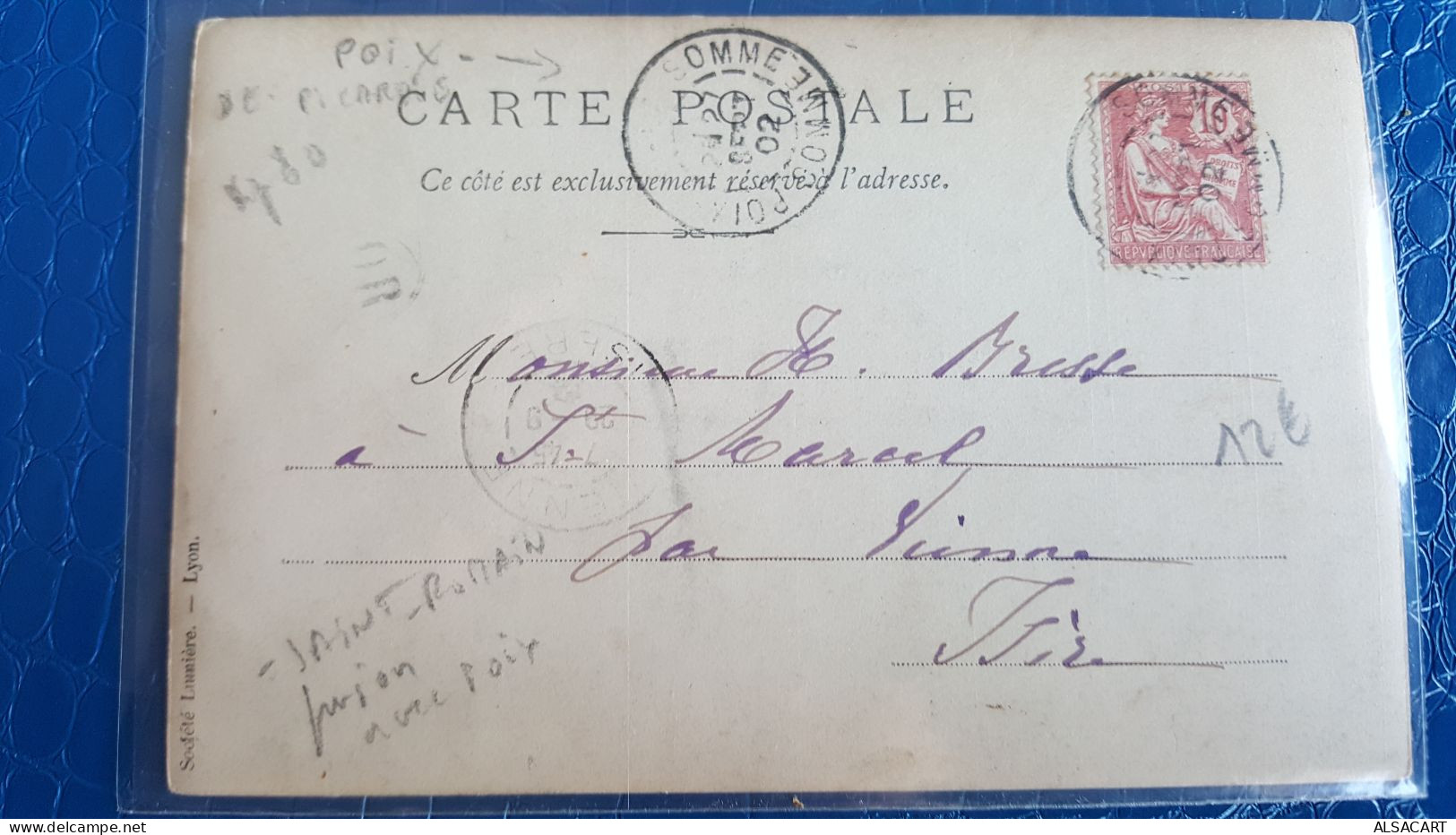 Carte Photo , St Romain /poix 1902 - Poix-de-Picardie