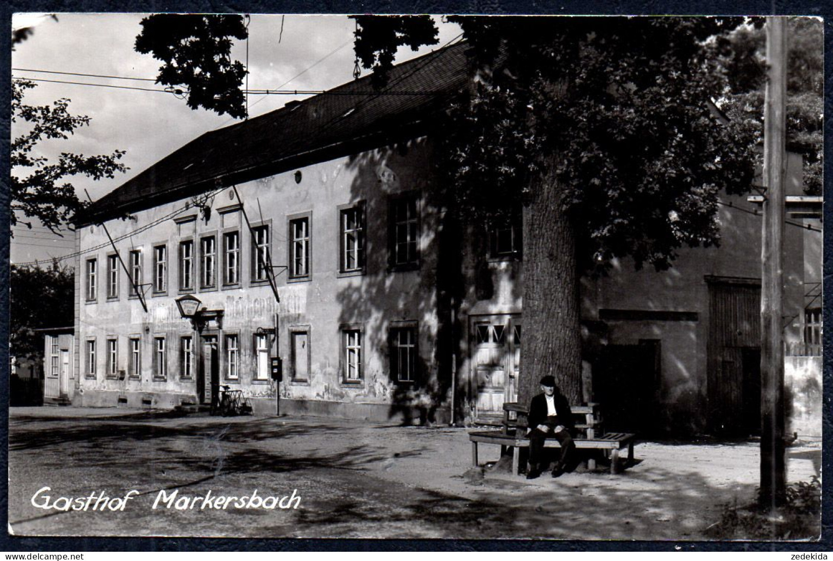 G4378 - Markersbach - Gasthof Gaststätte - Hans Pritzel - Landpost Landpoststempel - Markersbach