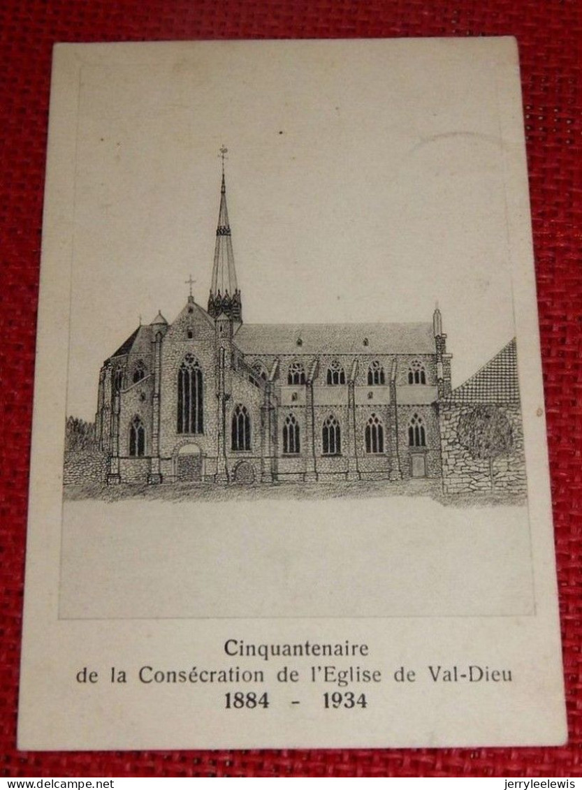 AUBEL  -  Cinquantenaire De La Consécration De L'Eglise De Val-Dieu  1884-1934 - Aubel