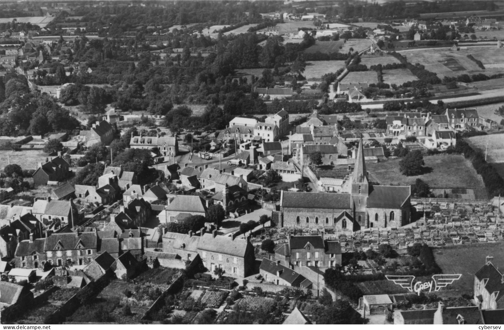 BLAINVILLE-sur-MER - Vue Générale - La France Vue Du Ciel - CPSM Petit Format - Blainville Sur Mer