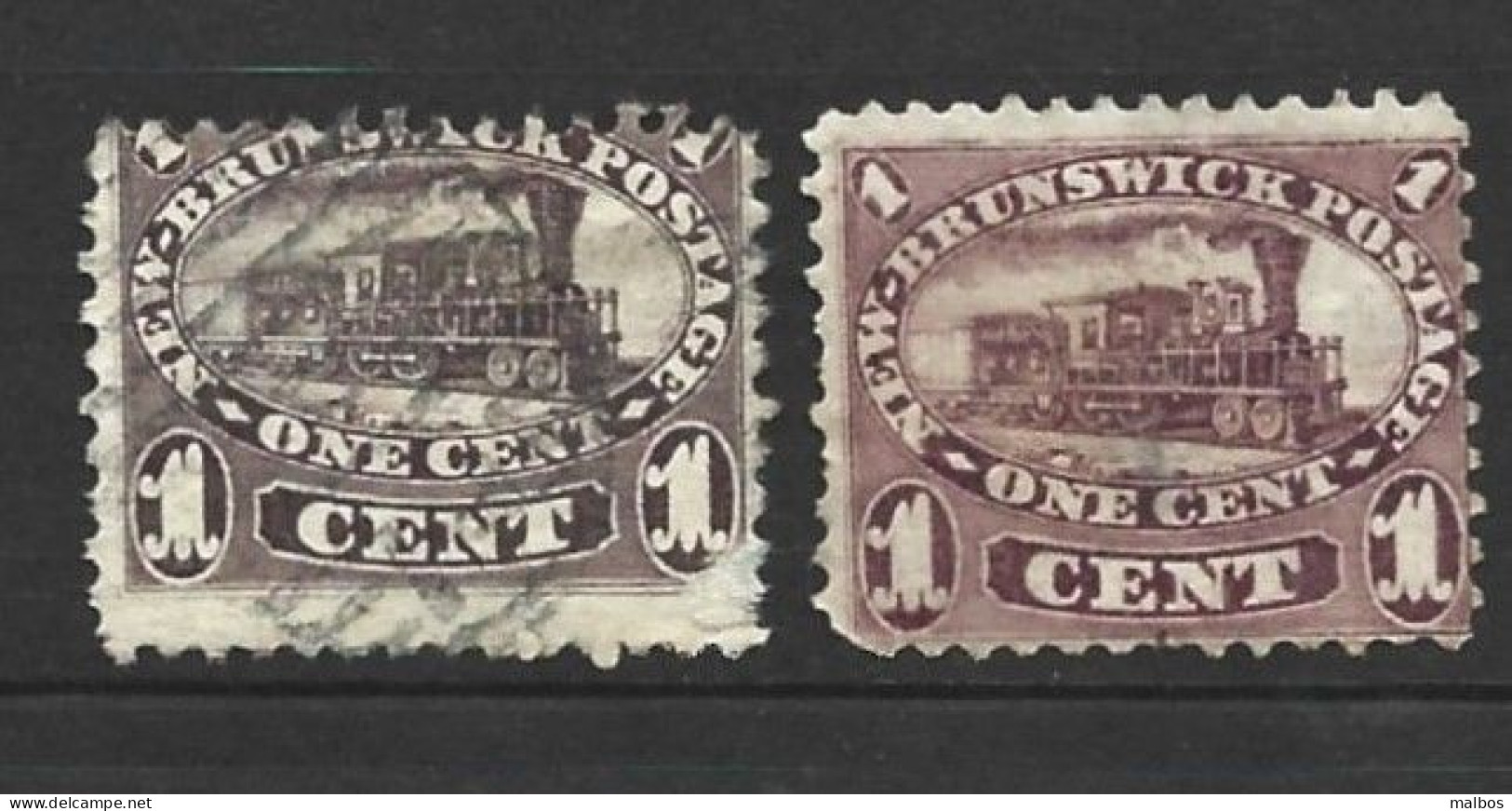 CANADA - New Brunswick  1860  (o)     S&G 7+8 - Oblitérés