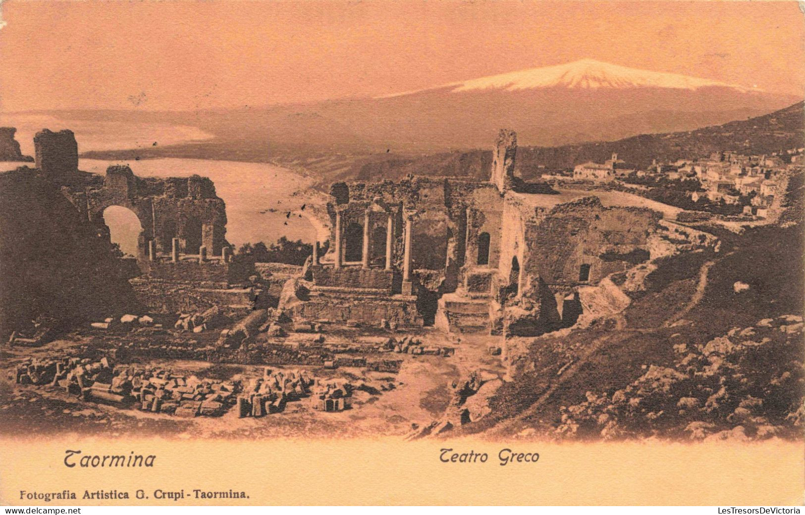 ITALIE - Taormina - Teatro Greco - Carte Postale Ancienne - Messina