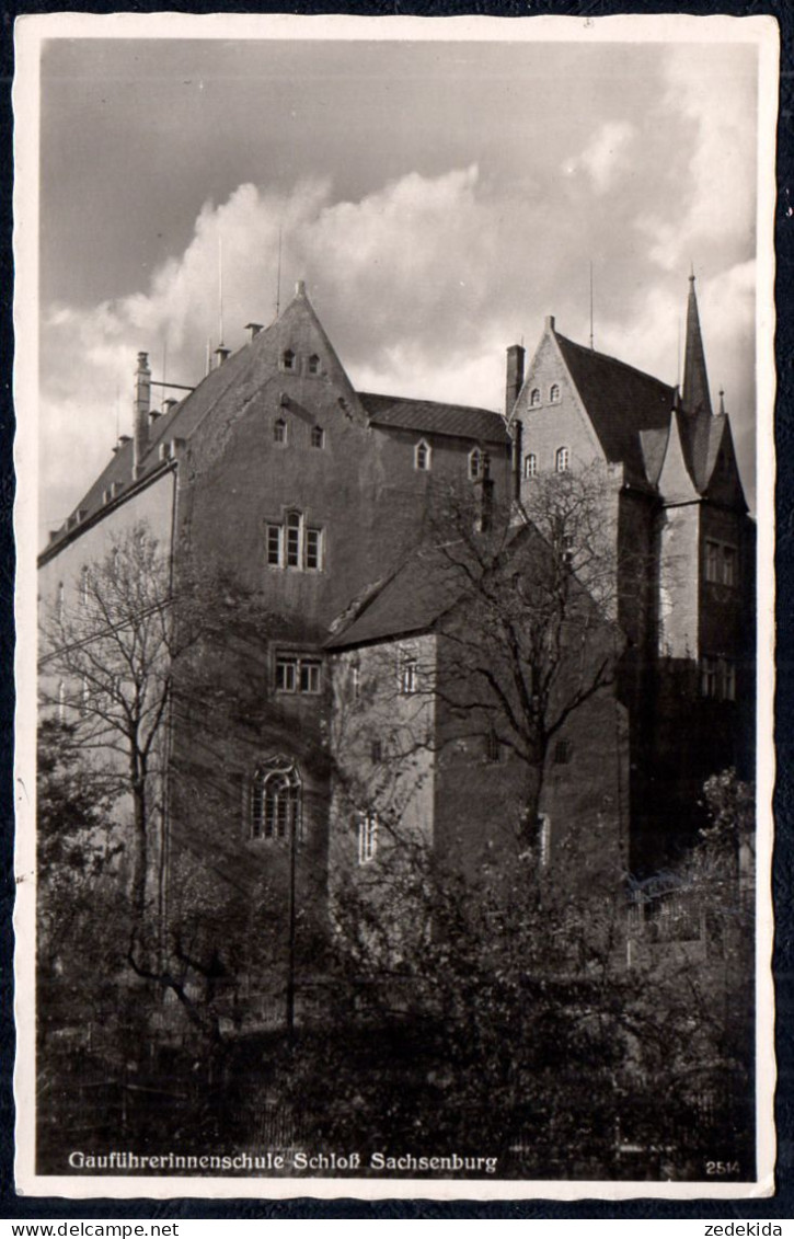 G4380 - Sachsenburg - Gau Führerinnenschule Schloß - Erhard Neubert Chemnitz - Frankenberg