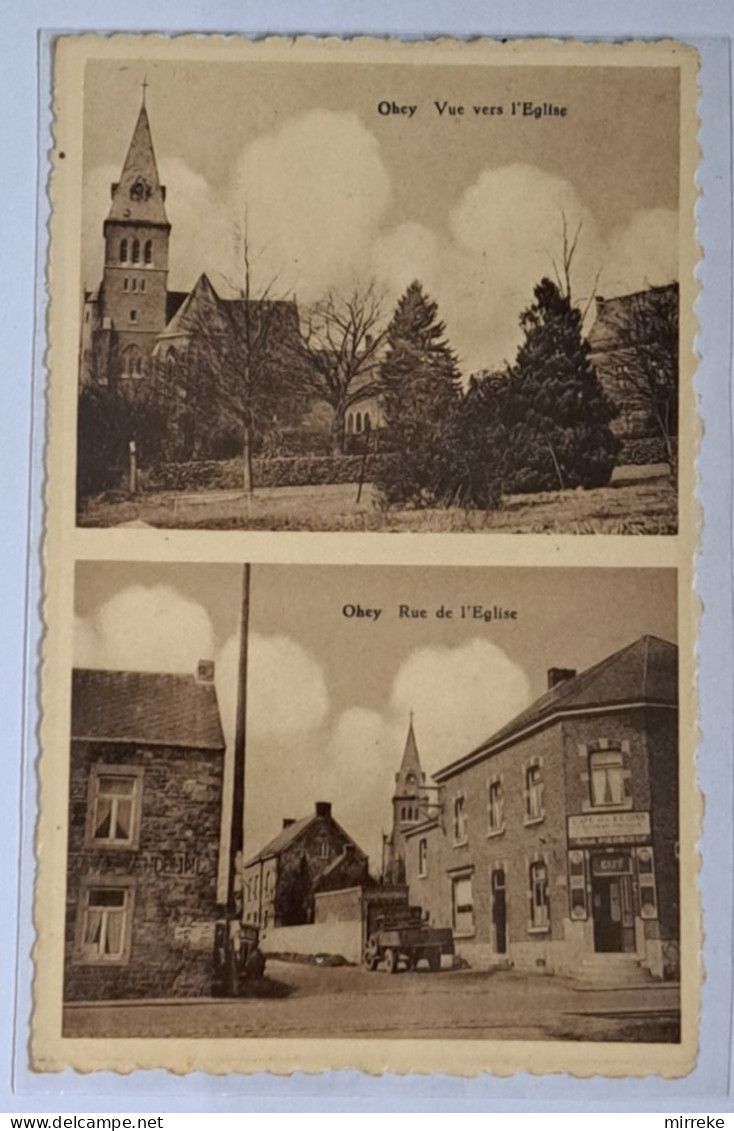 @J@  -  OHEY  -  Vue Vers L'Eglise / Rue De L'Eglise  -  Zie / Voir Scan's - Ohey