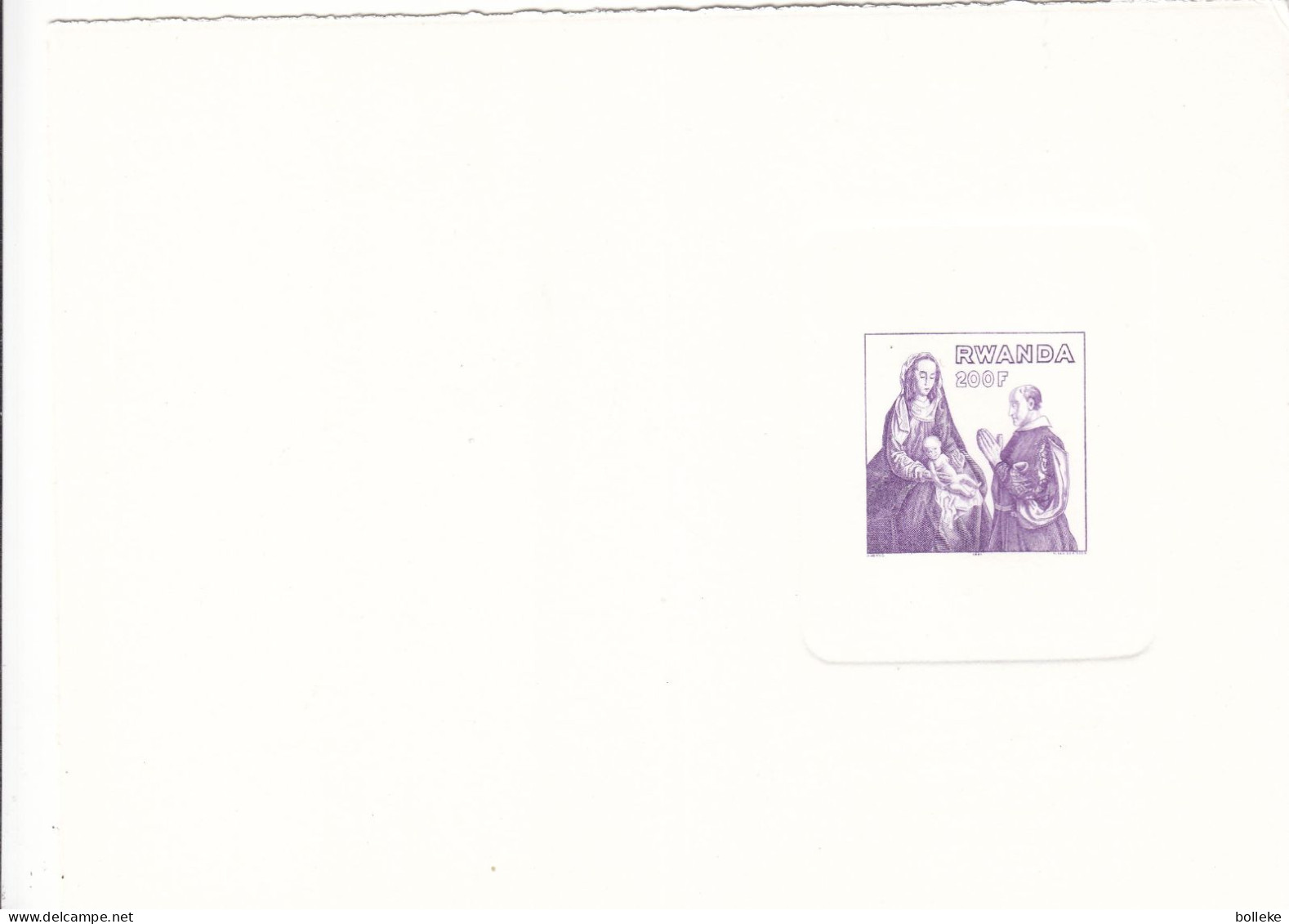 Religieux - Rwanda - COB LX 1086 - GF - Feuillet De Luxe - Peinture - Van Der Goes - Sur Papier Carton - - Lettres & Documents