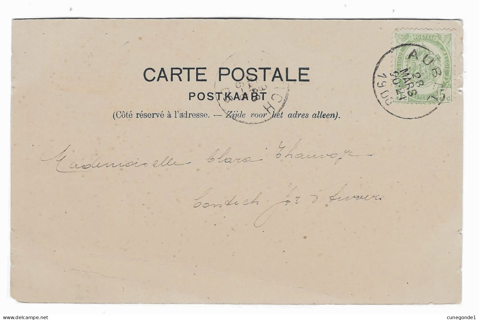 CPA AUBEL : Place De La Foire - Bien Animée Et Circulée 1903 - Edit. Alphonse Willems, Aubel - 2 Scans - Aubel
