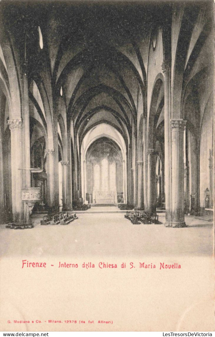 ITALIE - Firenze - Interno Della Chiesa Di S Maria Novelia - Carte Postale Ancienne - Firenze (Florence)