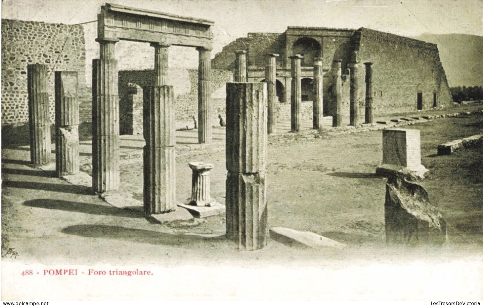 ITALIE - Pompéi - Foro Triangulare - Carte Postale Ancienne - Pompei