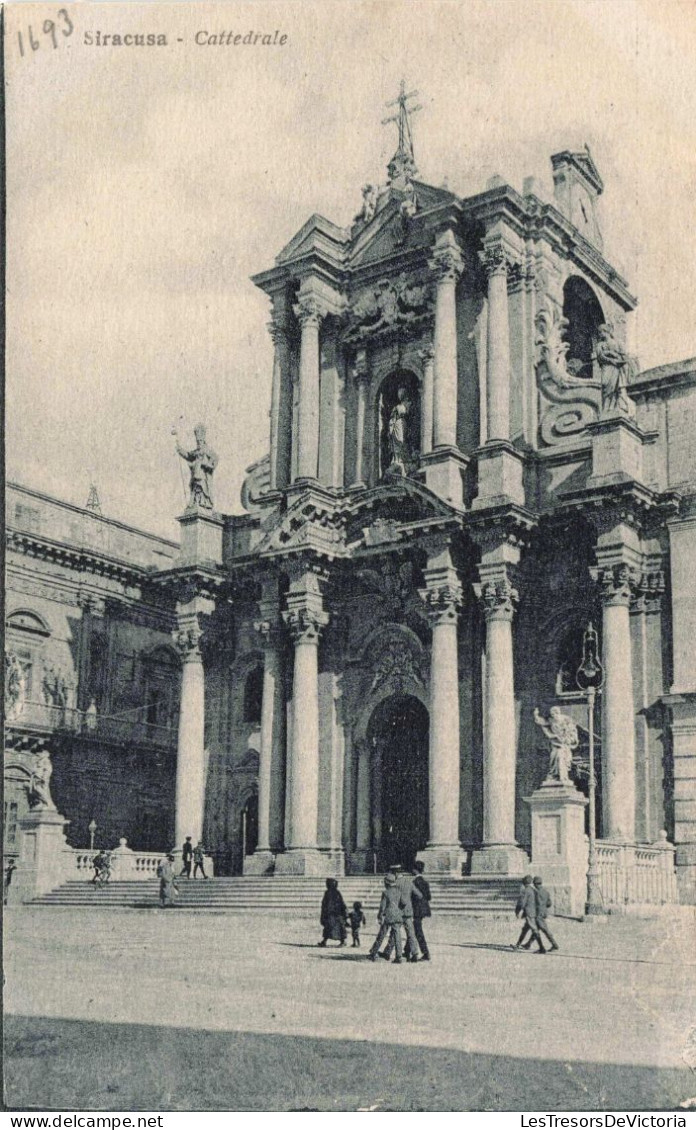 ITALIE - Siracusa - Cattedrale - Animé - Carte Postale Ancienne - Siracusa