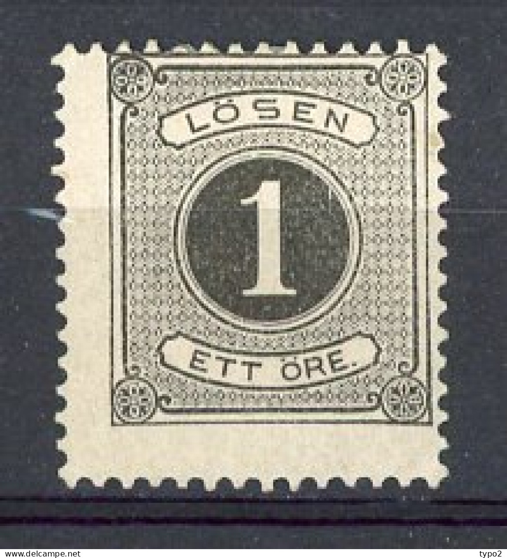 SUE TAXE Yv. N° 1A Dent. 13  *  1 ö Noir   Cote  3 Euro BE  2 Scans - Postage Due