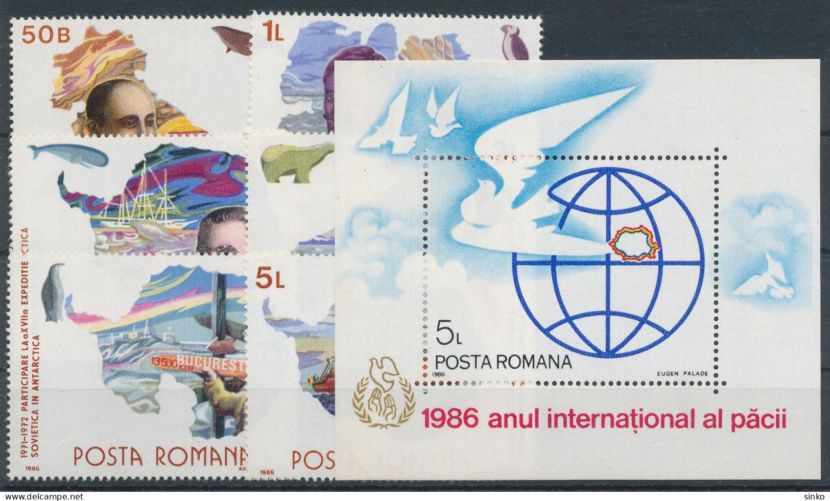1986. Romania - Antarctic Expeditions - Programmes Scientifiques