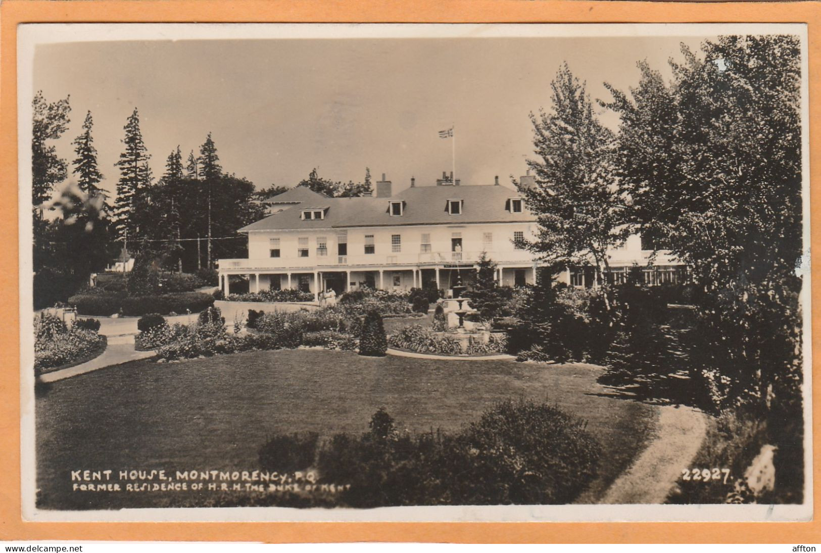 Montmorency Falls Quebec Canada Old Real Photo Postcard - Montmorency Falls