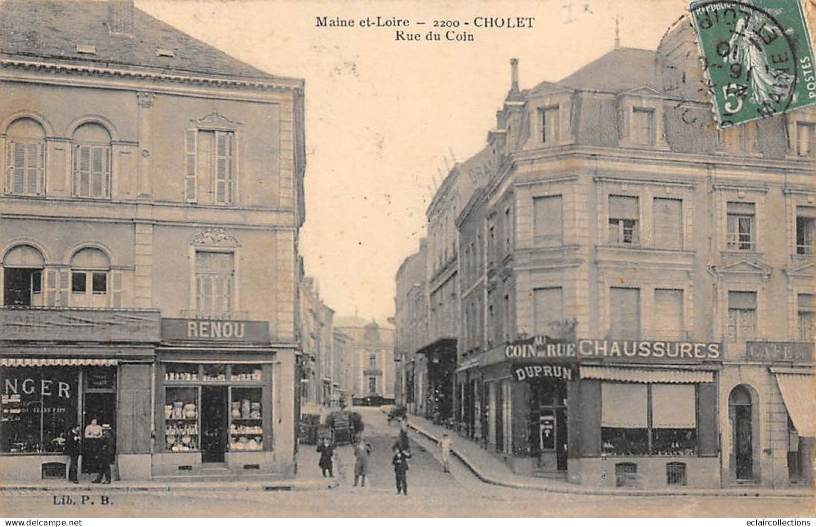 Cholet          49          Rue Du Coin   Magasin De Chaussures      Voir Scan) - Cholet