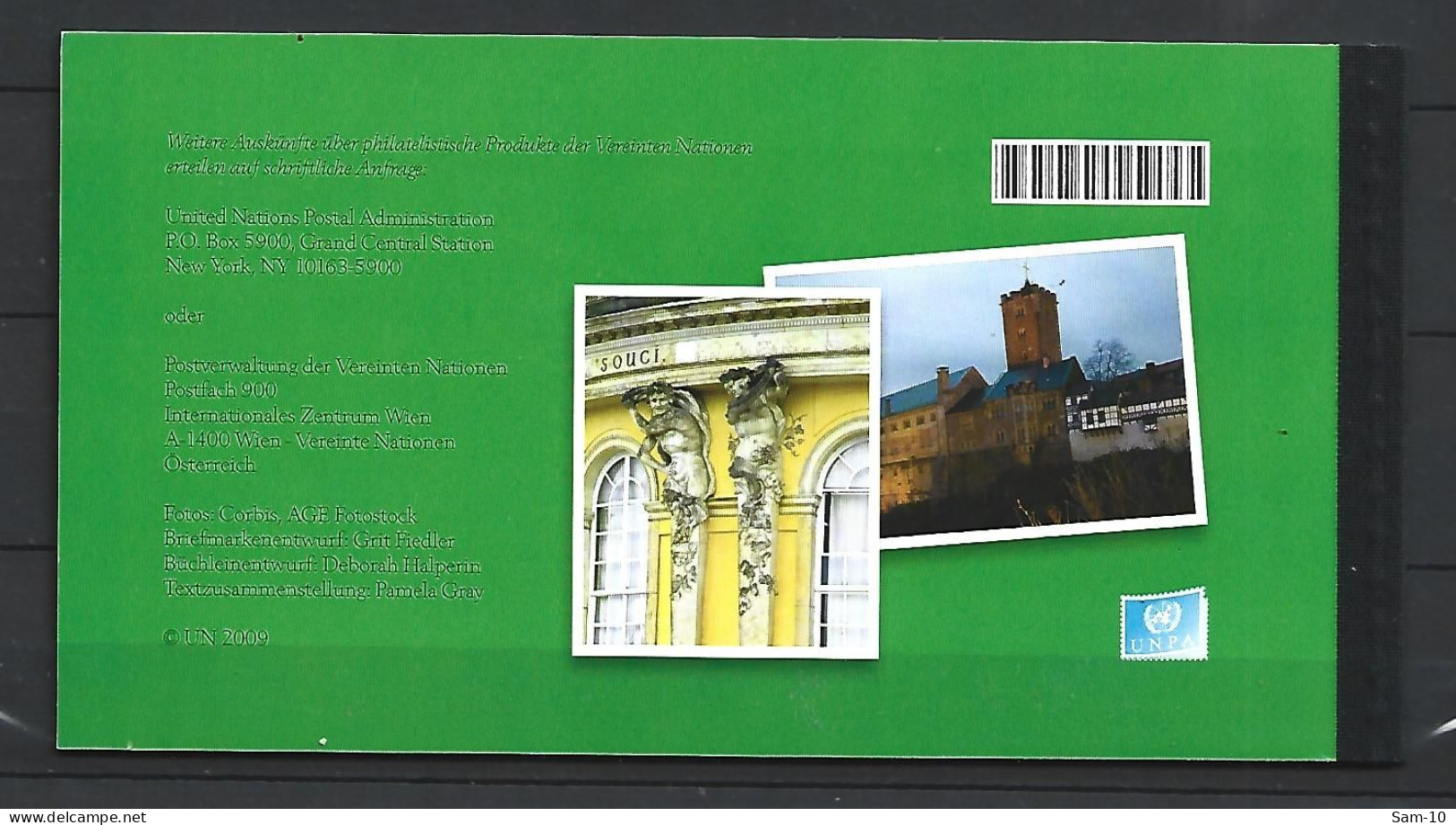 Carnet  Complet   Nation Unies De Vienne Neuf ** N 609  Vendu Au Prix De La Poste - Booklets