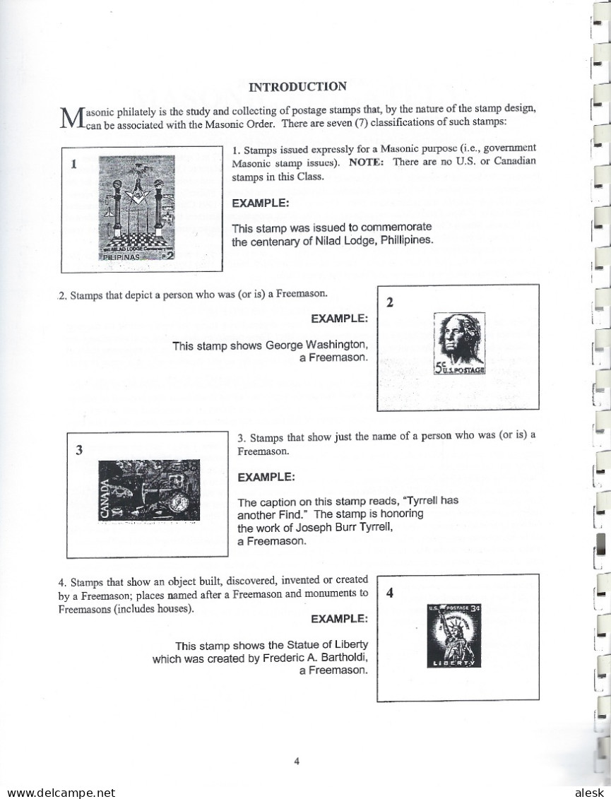 MASONIC PHILATELY USA & CANADA De Christopher L. Murphy - Official Hanbook Of The Masonic Stamp Club Of New-York - Estados Unidos