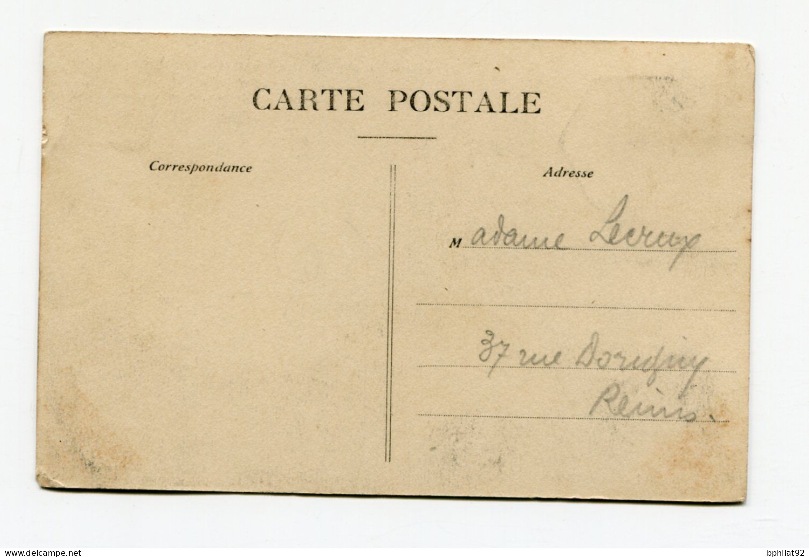 !!! CPA DU MEETING DE REIMS BETHENY DE 1910, CACHET HEXAGONAL SPECIAL ET VIGNETTE - Covers & Documents