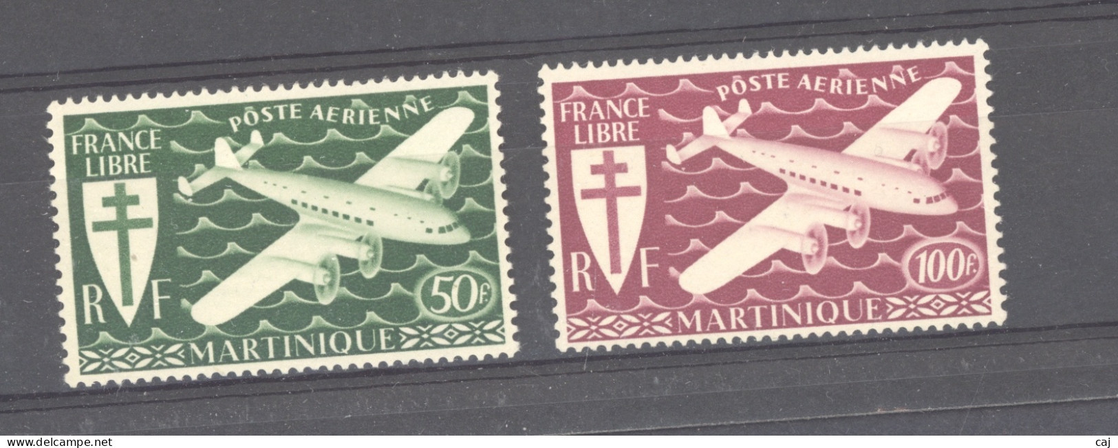 Martinique  -  Avion  :  Yv 4-5  * - Poste Aérienne