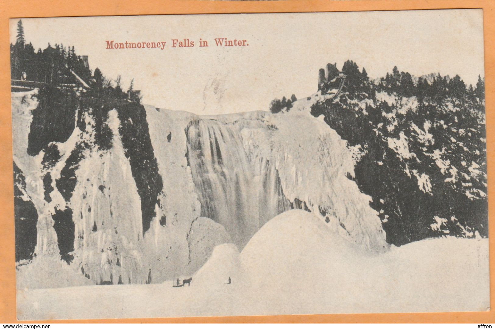 Montmorency Falls Quebec Canada Old Postcard - Montmorency Falls