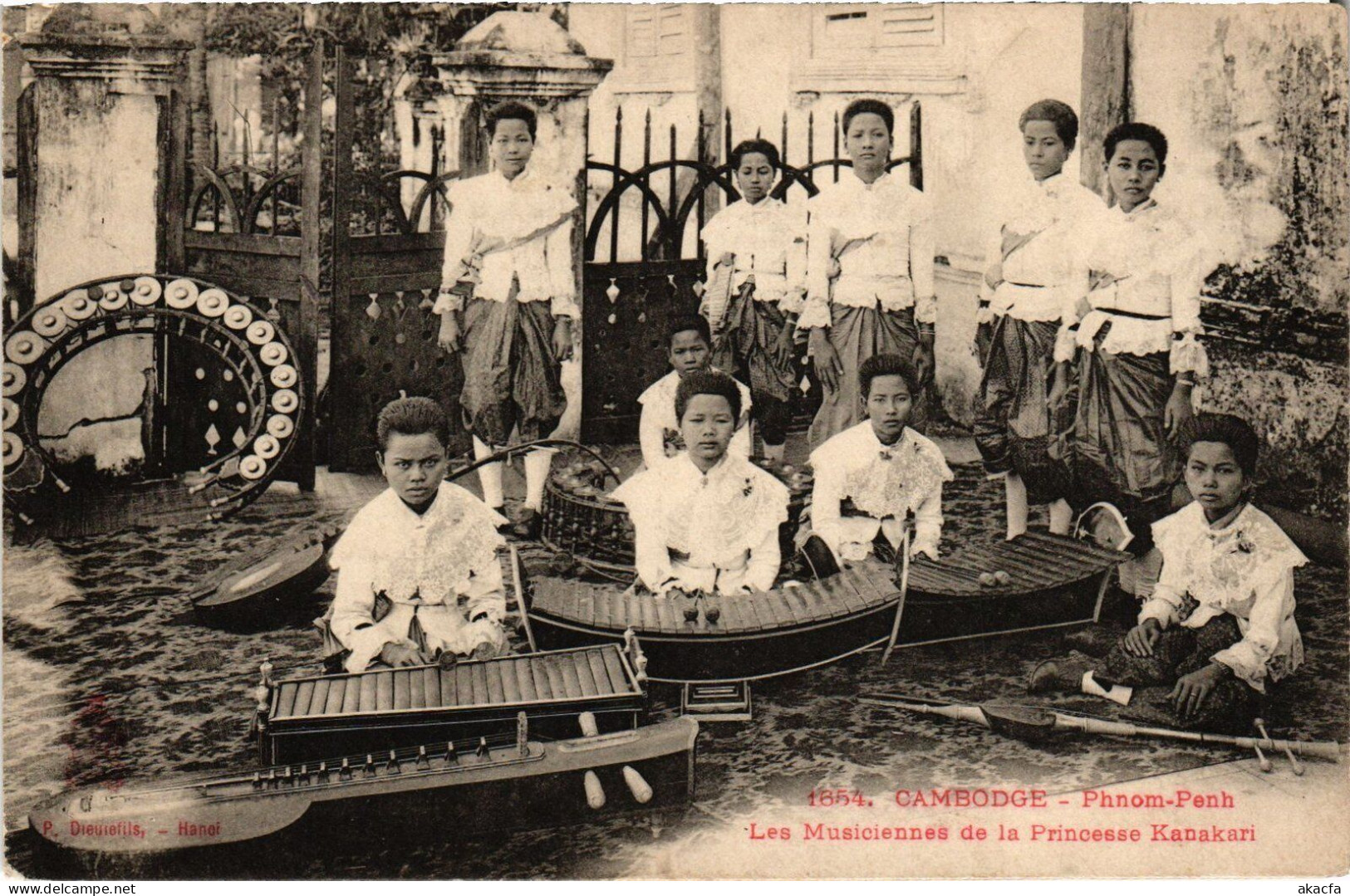 PC PHNOM-PENH LES MUSICIENNES DE LA PRINCESSE KANAKARI CAMBODIA (a37816) - Cambodge