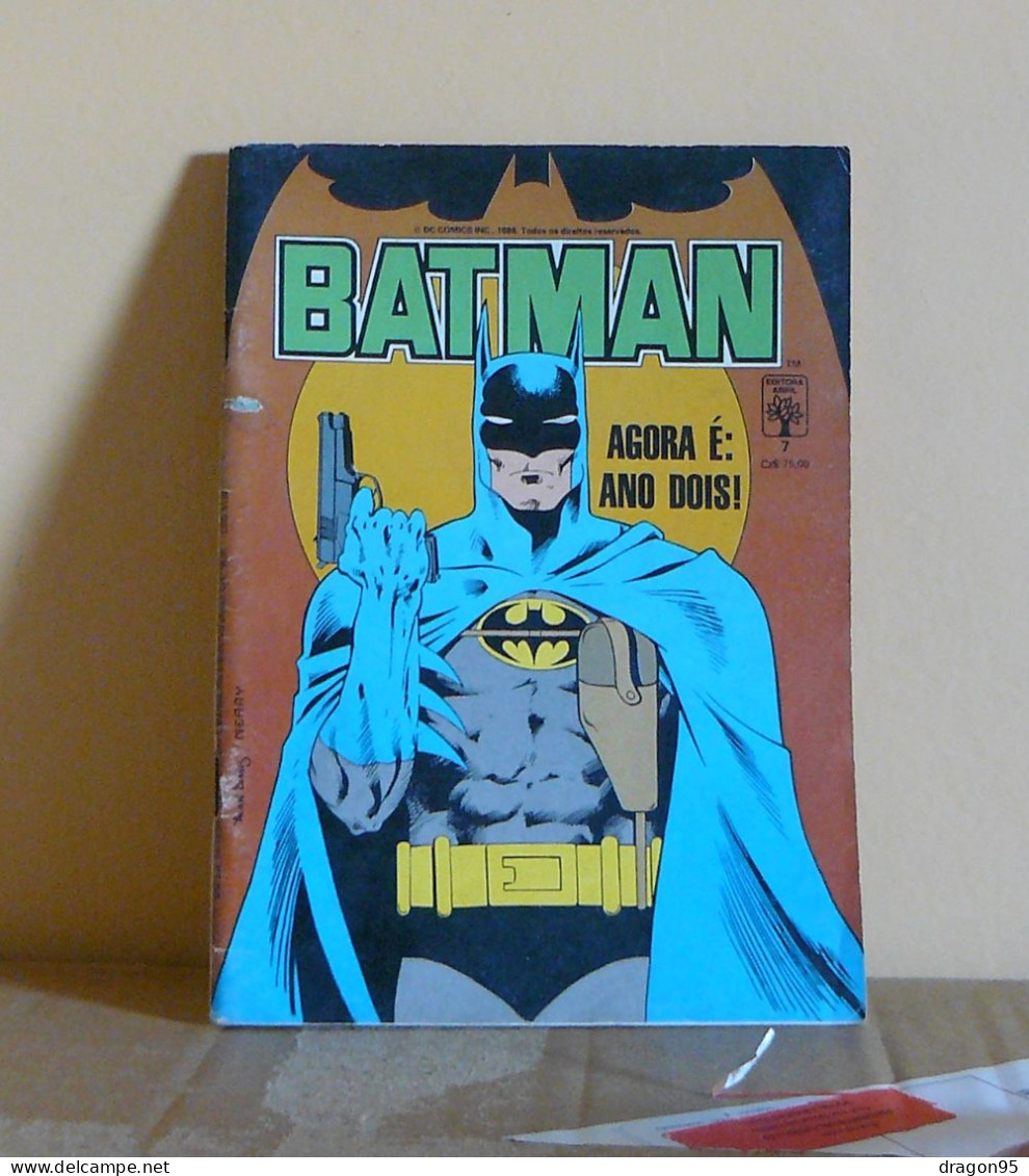 Batman N°07 En Portugais : Agora É: Ano Dois! - éditions Abril - 1988 - Comics & Mangas (other Languages)