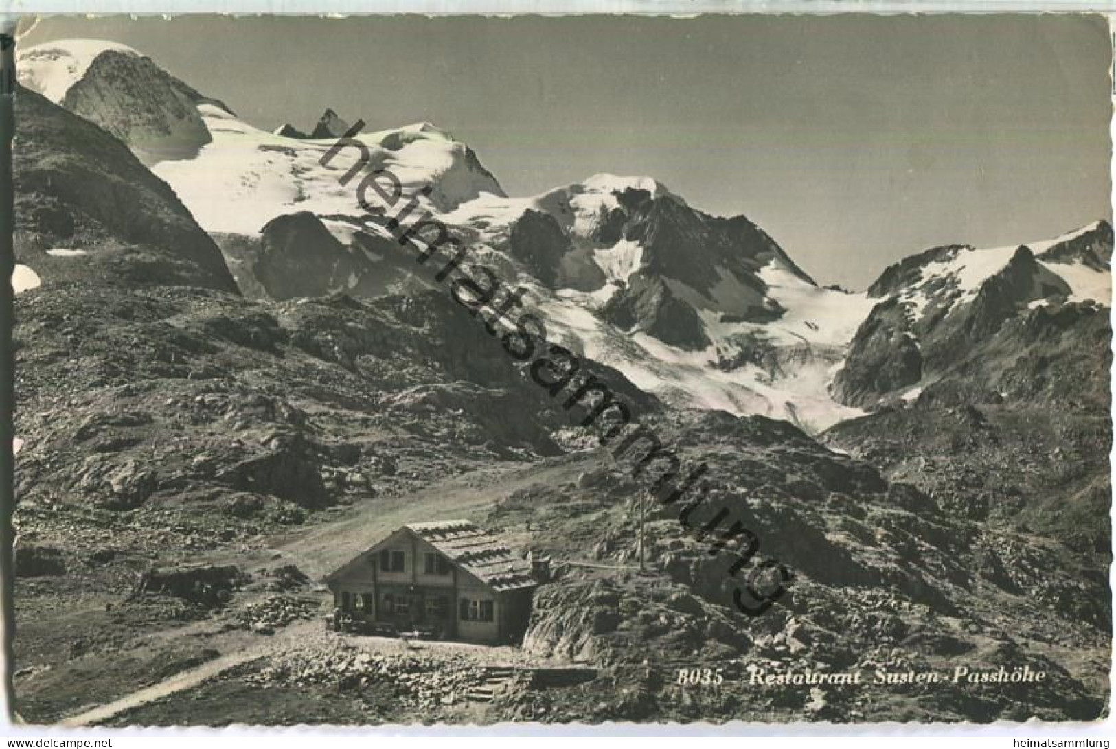 Restaurant Susten-Passhöhe Inhaber K. Baumann - Foto-Ansichtskarte - Verlag Rud. Suter Oberrieden - Oberried Am Brienzersee