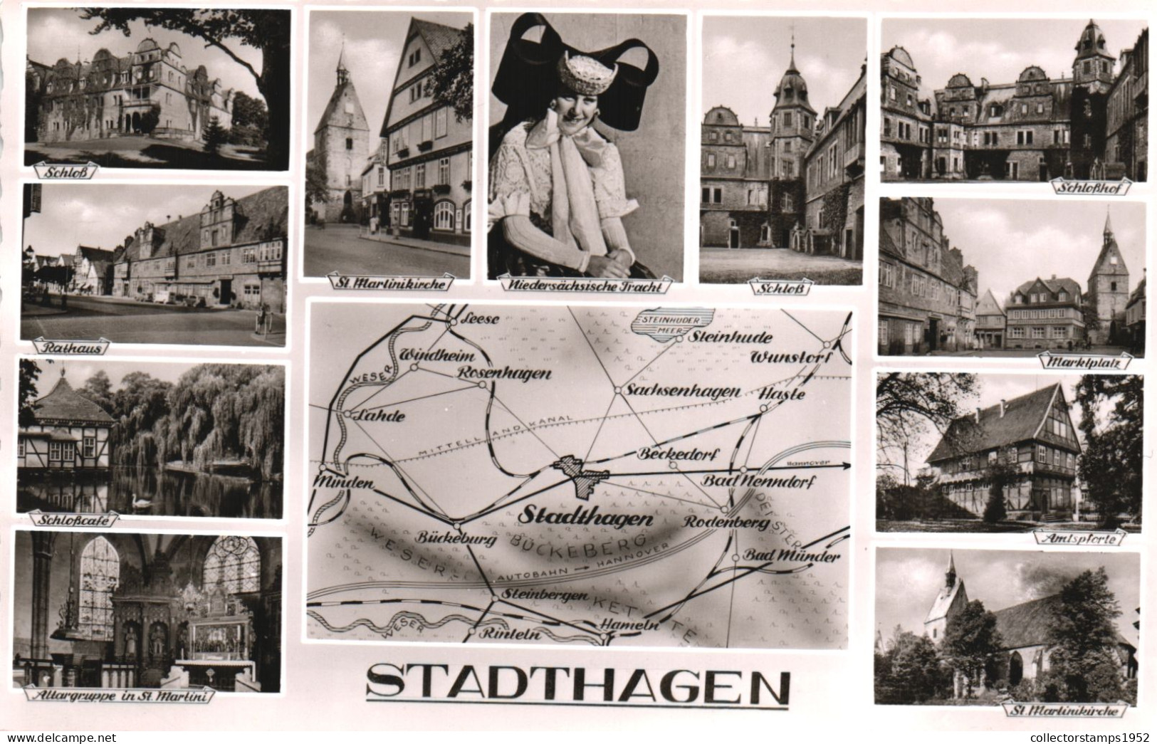 LOWER SAXONY, STADTHAGEN, CHURCH, BUILDINGS, TOWN, GERMANY - Stadthagen