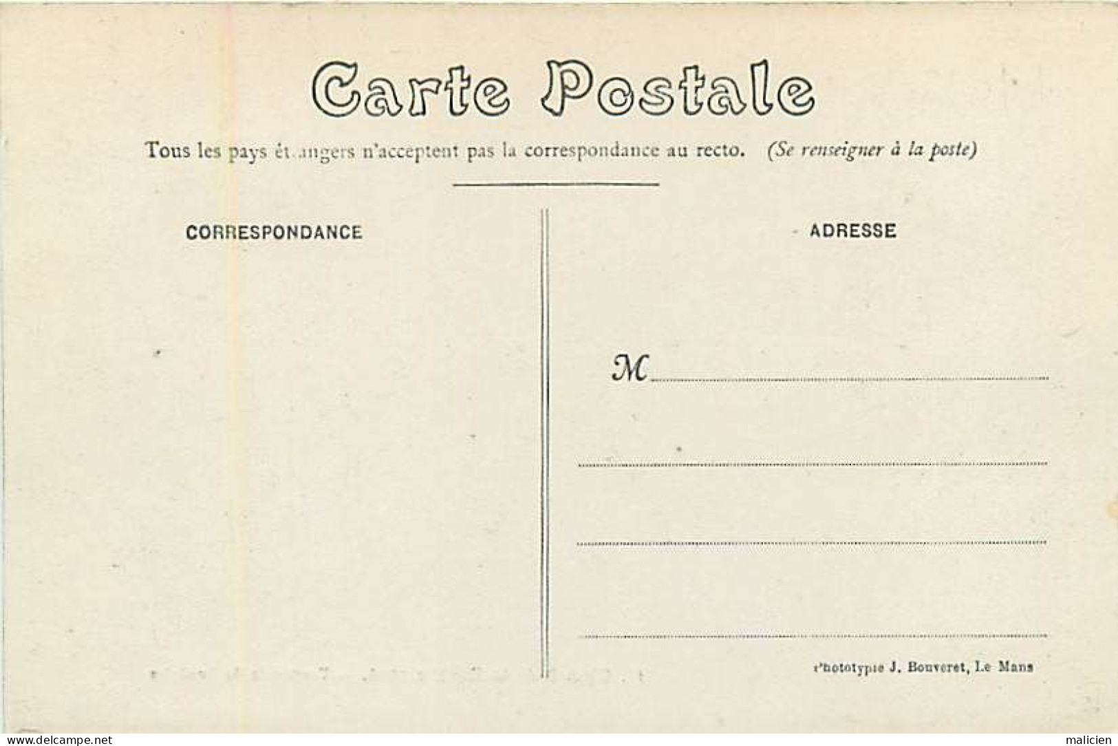 - Sarthe - Ref-841- Bouloire - Circuit De La Sarthe 1906 -traversée Bouloire - Voiture - Automobile -pub Fiat Lamberjack - Bouloire