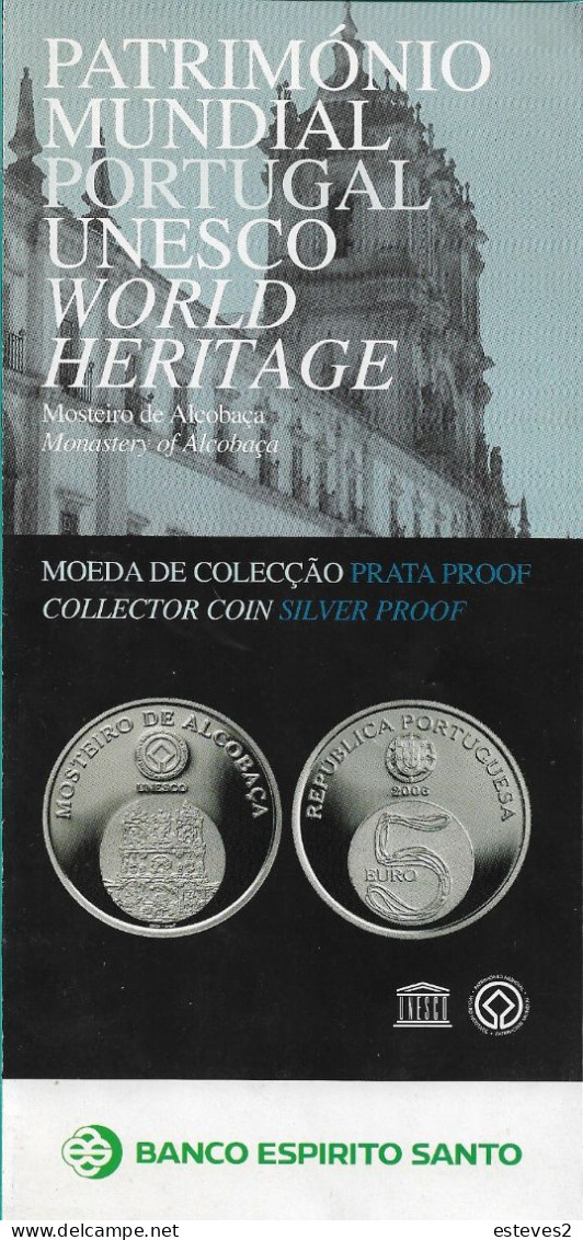 Portugal , 2004 , Triptych Flyer About The UNESCO WORLD HERITAGE Commemorative Coins - Livres & Logiciels