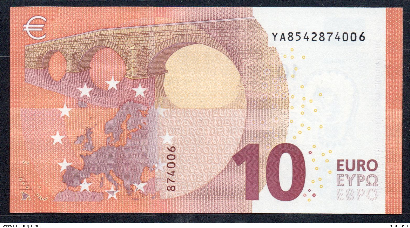 10  EURO GRECIA  YA  Y012 LAGARDE  UNC - 10 Euro