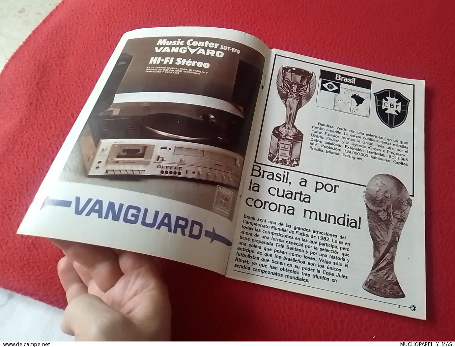 ANTIGUA REVISTA MAGAZINE FÚTBOL 24 SELECCIONES DE ORO ESPAÑA 82 Nº 2 BRASIL ZICO PELE ETC...FOOTBALL SOCCER CALCIO SPAIN - [4] Themes