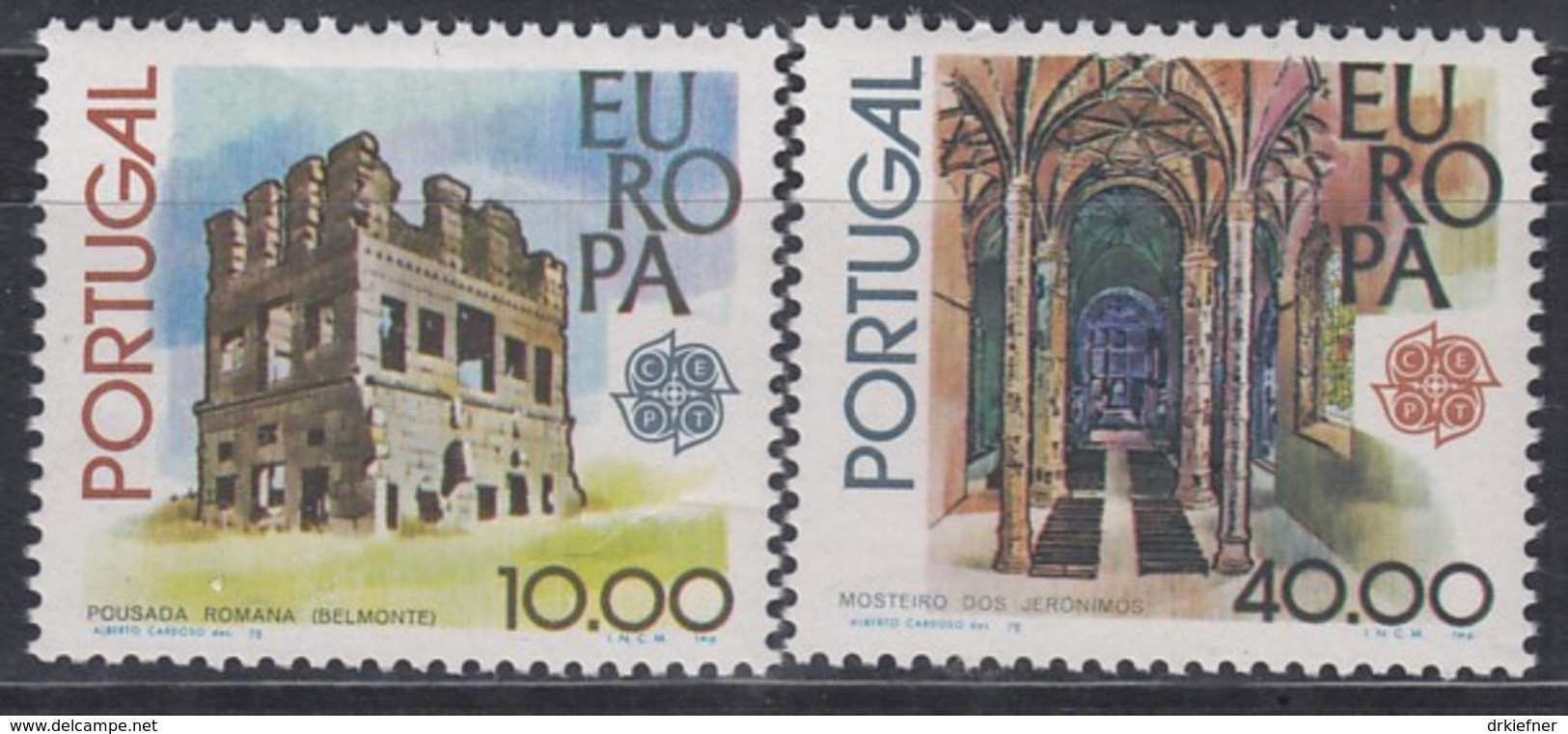 PORTUGAL 1403-1404, Postfrisch **, Europa CEPT: Baudenkmäler 1978 - 1978