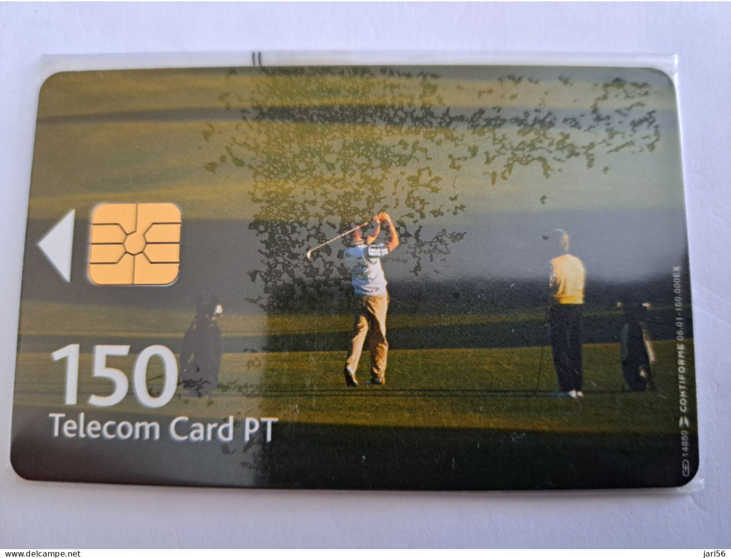 PORTUGAL   CHIPCARD / 150 UNITS/ GOLF/ SPORTS/ CALL HOME     MINT IN WRAPPER      **15009** - Portugal