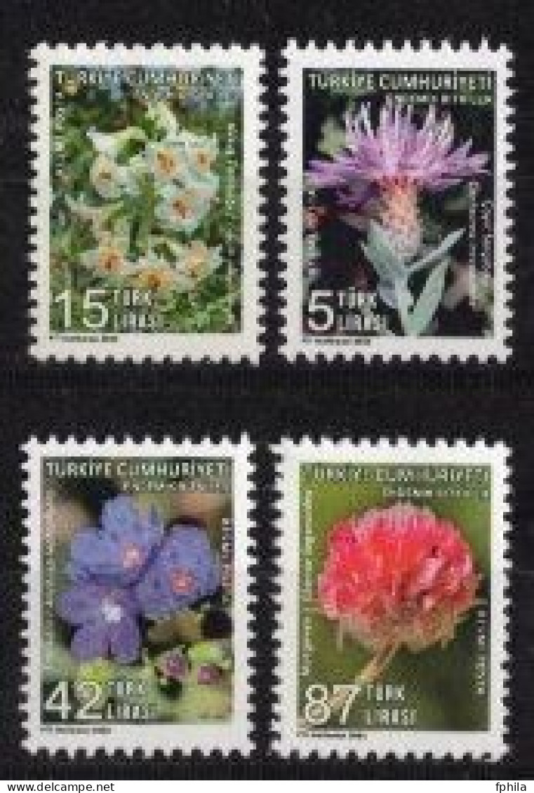 2023 TURKEY ENDEMIC PLANTS OFFICIAL STAMPS MNH ** - Timbres De Service