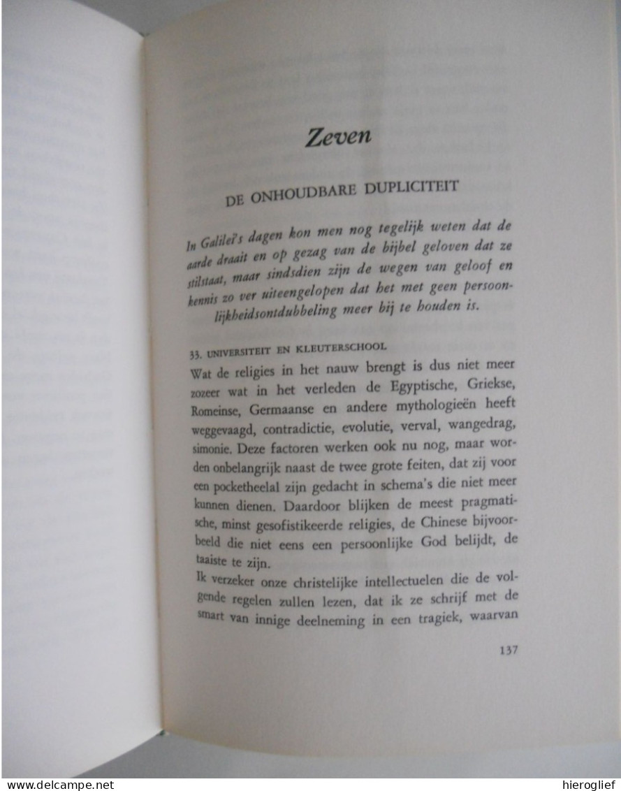 MUZIEK VOOR TWEE STEMMEN of Wereld en geloof door Gerard baron Walschap 1ste druk 1963 GESIGNEERD Londerzeel + Antwerpen