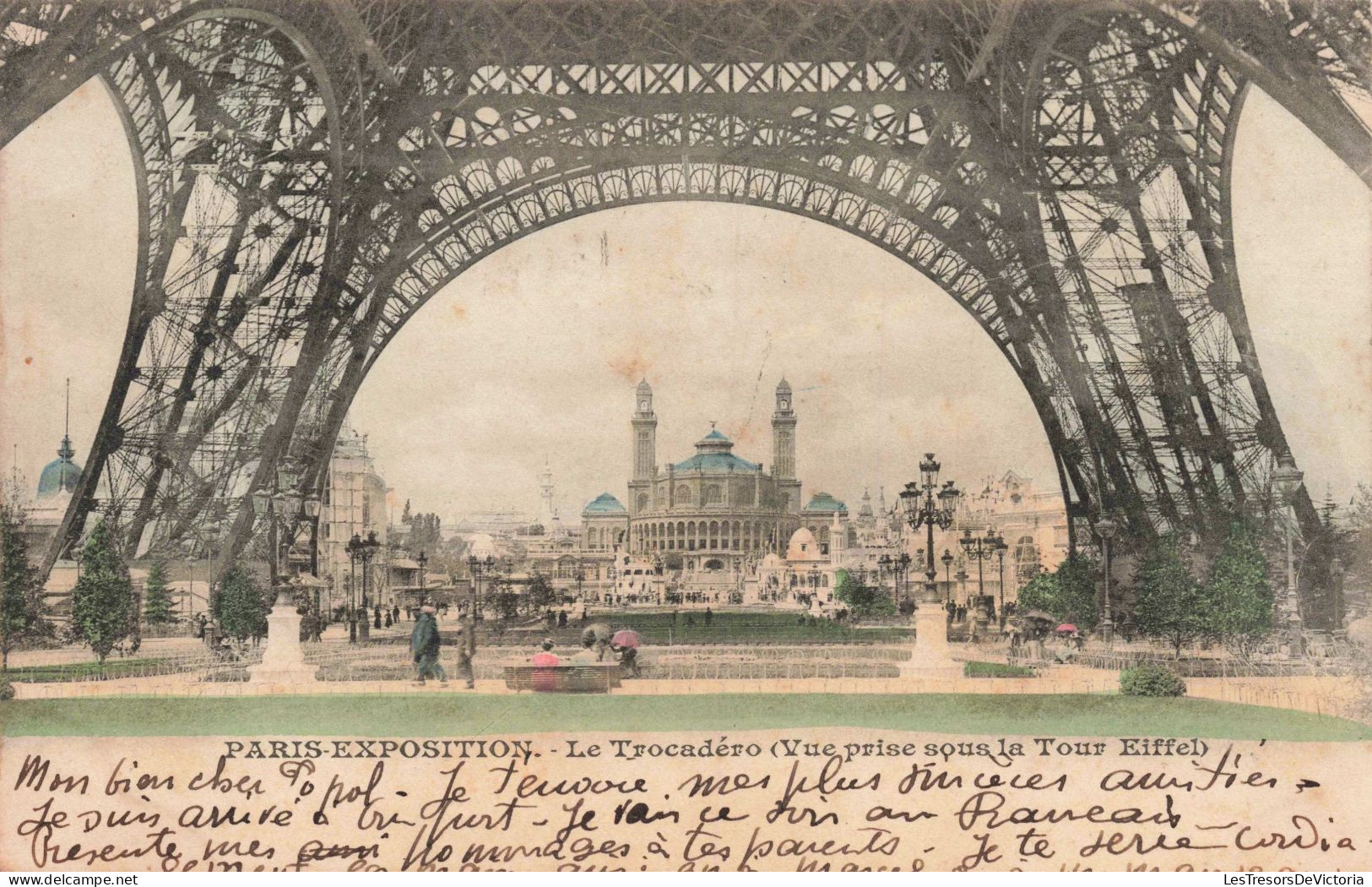 FRANCE - Paris - Exposition - Le Trocadéro (Vue Prise Sous La Tour Eiffel) -  Carte Postale Ancienne - Expositions