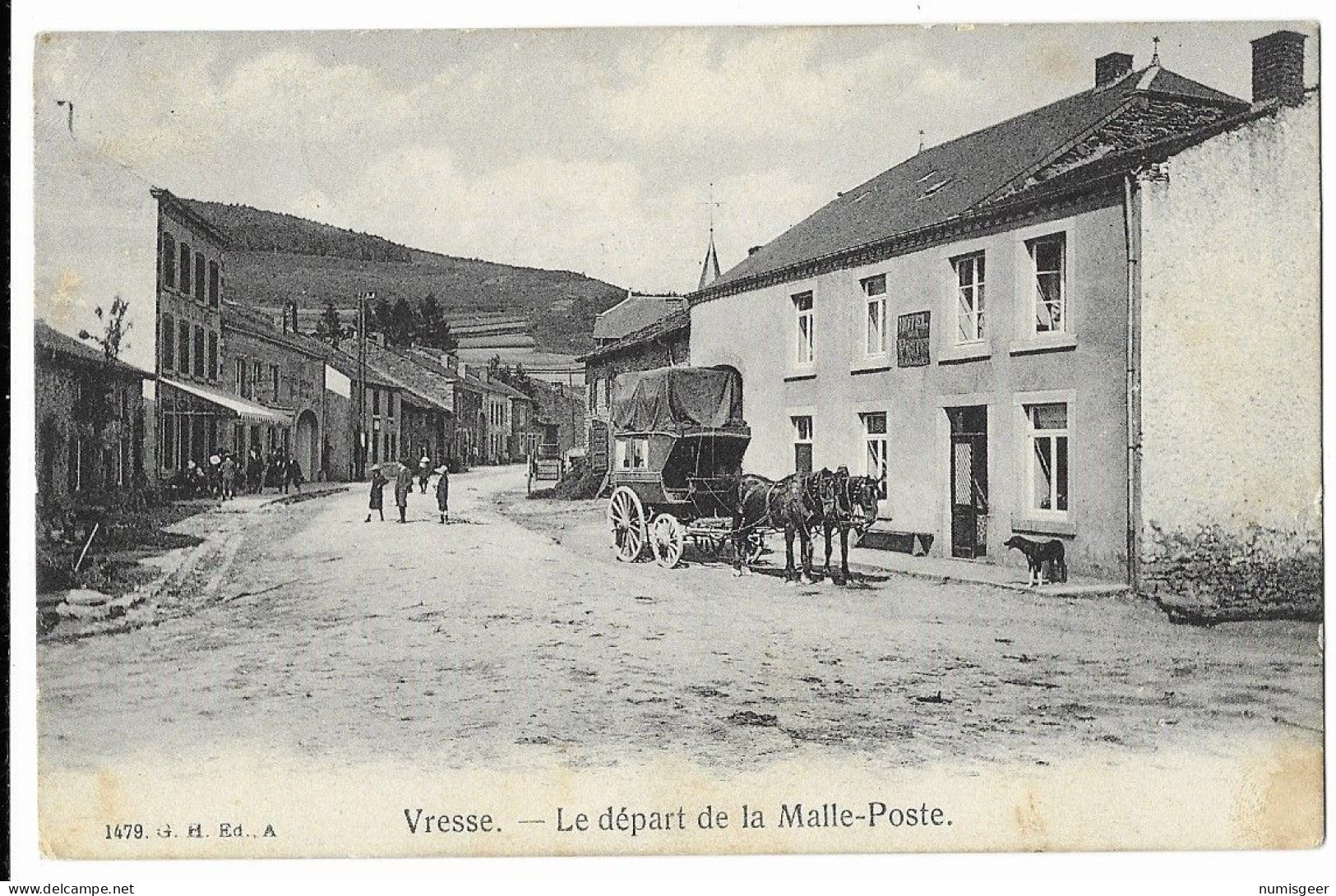 VRESSE  --  Le Départ De La Malle-Poste ( TRÉS RARE ) - Vresse-sur-Semois