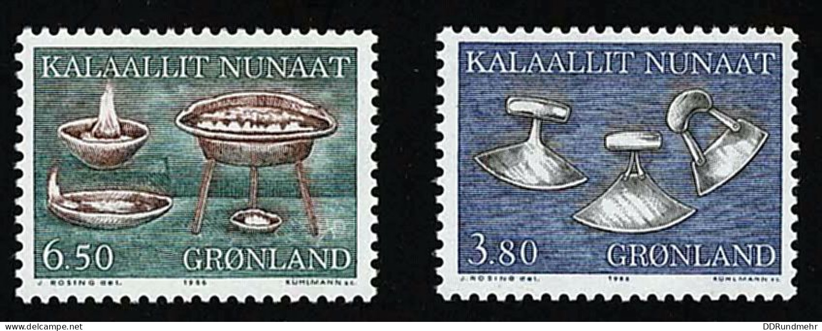 1986 Old Artifacts  Michel GL 165 - 166 Stamp Number GL 166 - 167 Yvert Et Tellier GL 153  - 154 Xx MNH - Neufs