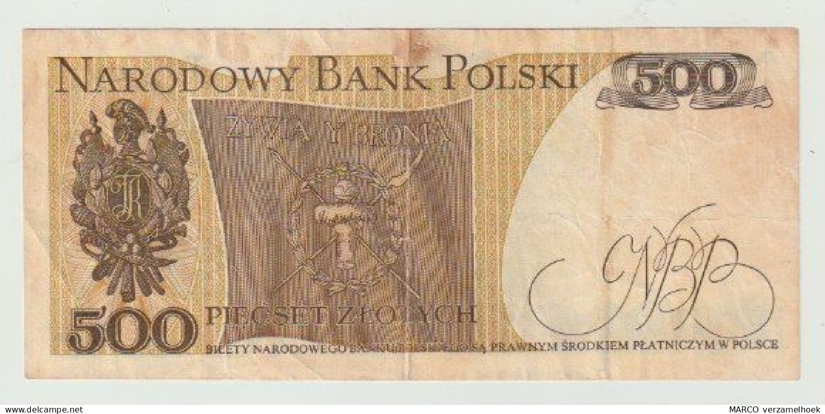 Used Banknote Polen-poland 500 Zlotych 1979 - Pologne