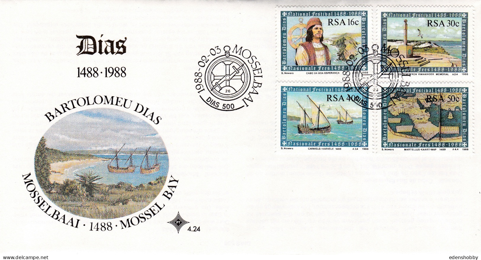 SOUTH AFRICA RSA 1988-89 10 Official First Day Covers FDC 4.24 4.25 4.25.1 4.26  S14 5.2 5.3 5.3.1 5.4 5.5 - Lettres & Documents