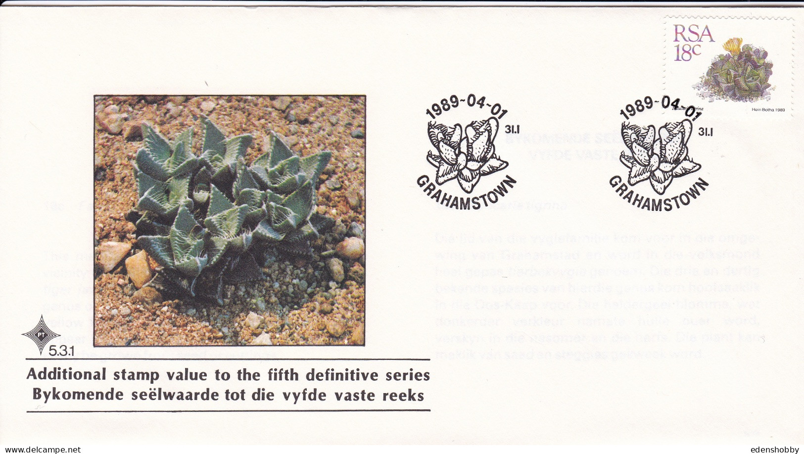 SOUTH AFRICA RSA 1988-89 10 Official First day Covers FDC 4.24 4.25 4.25.1 4.26  S14 5.2 5.3 5.3.1 5.4 5.5