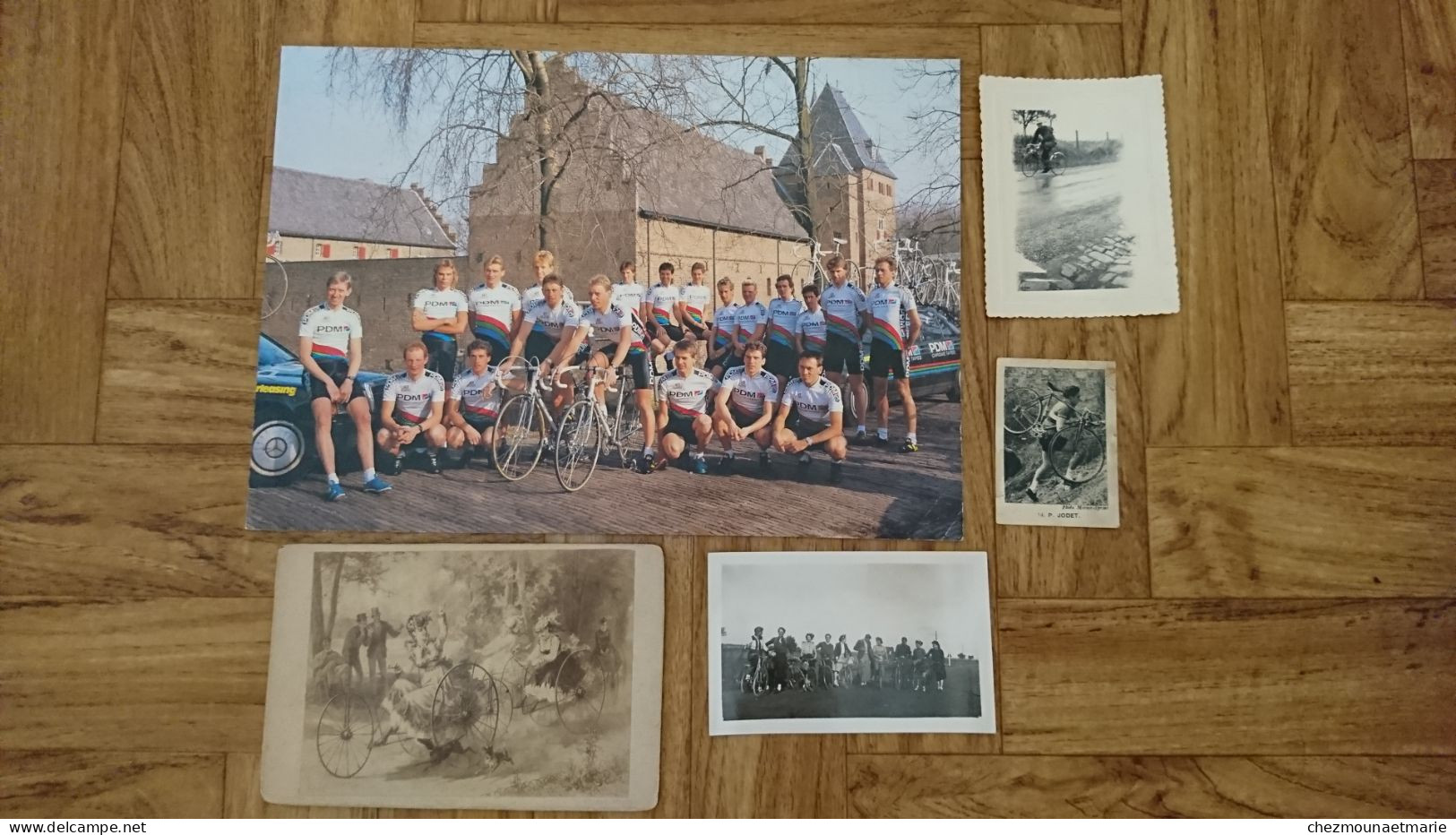 CYCLISME VELO LOT STEEPLE CHASE EQUIPE PDM HOLLANDE - PHOTO DOCUMENT - Cyclisme