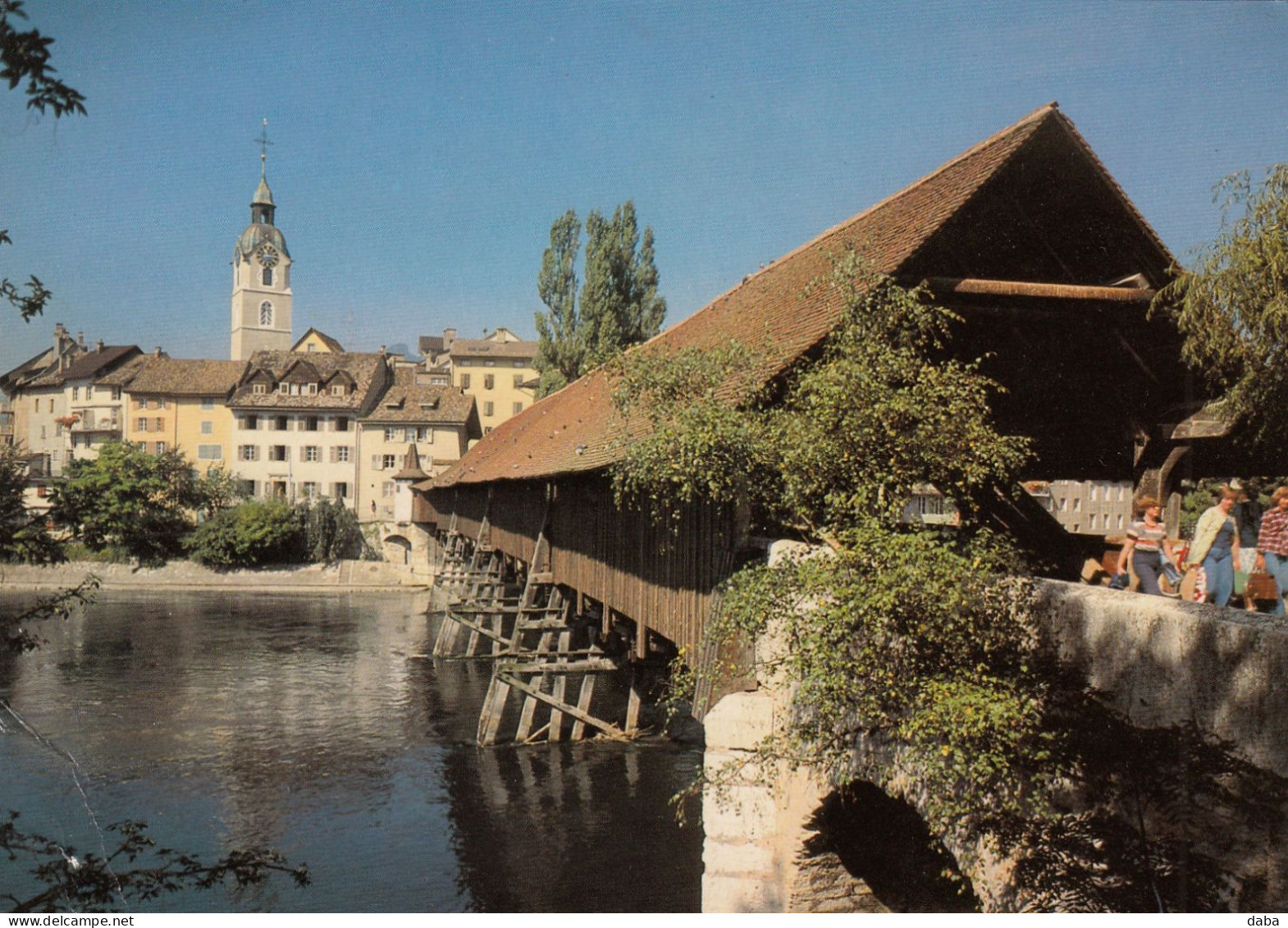 Olten.  Alte Holzbruche Uber Die Aare - Olten