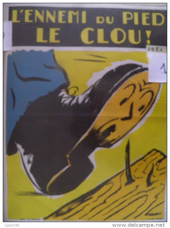 affiche SNCF de sécurité - 18 affiches differentes (chemin de fer) gare