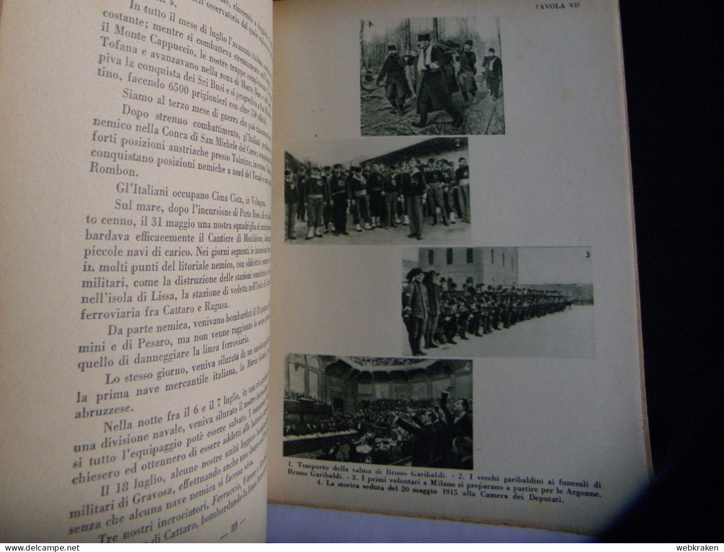 LIBRO L'ITALIA NELLA GRANDE GUERRA MOLTO BELLO GIAN DAULI VEDI FOTO