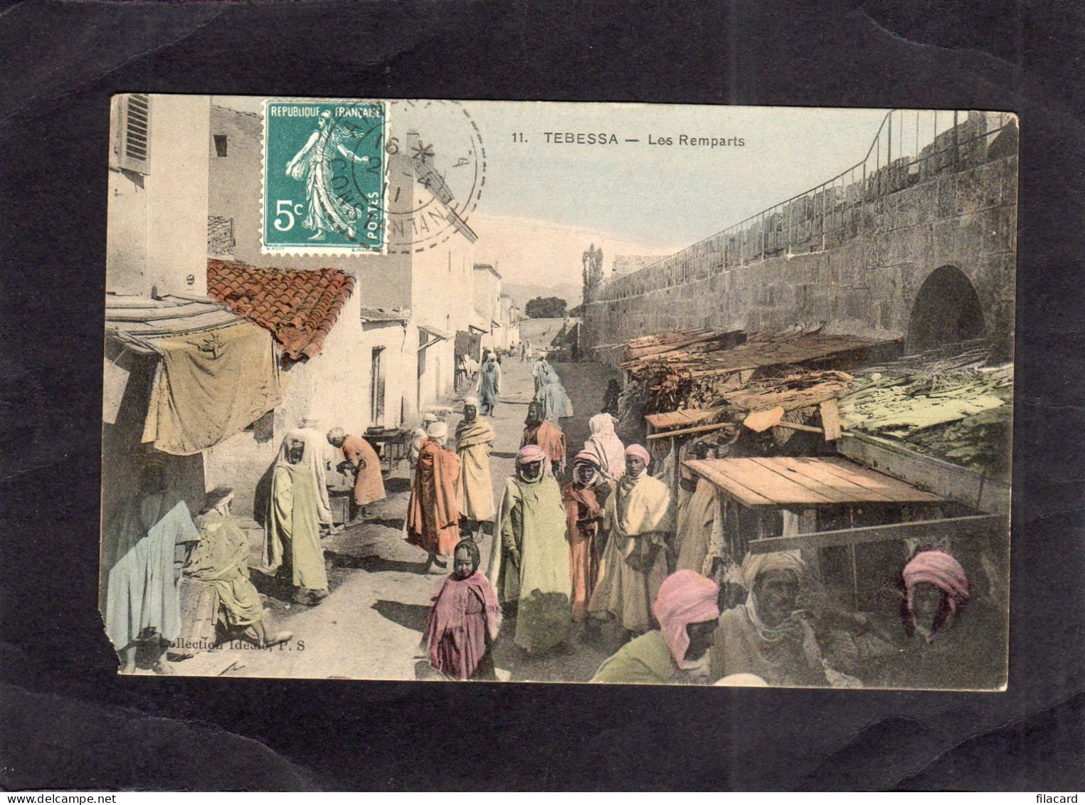 124039          Algeria,   Tebessa,   Les  Remparts,  VG   1911 - Tebessa