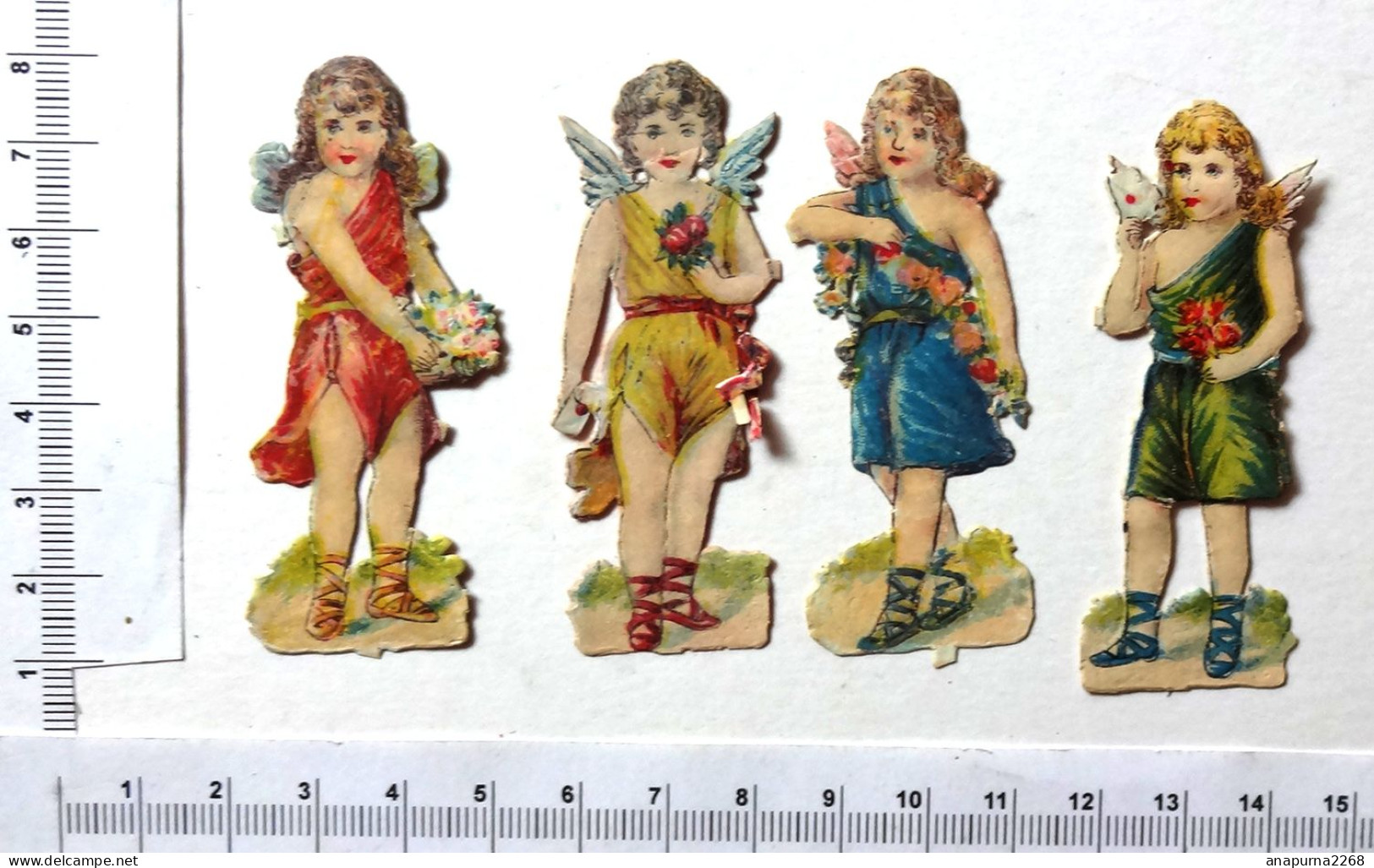 4 DECOUPIS...PETITS ANGES...CHAUSSURES SPARTIATES - Angels