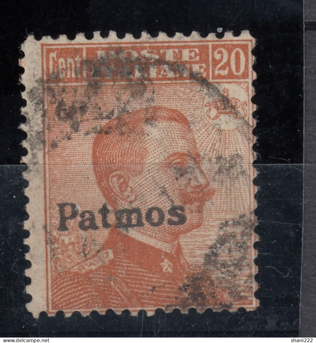Italy 1912 Patmos 20 C Orange - Vf Used (80-289) - Egée (Patmo)